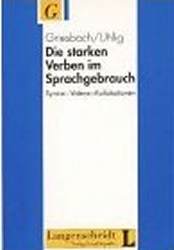 Die Starken Verben Im Sprachgebrauch